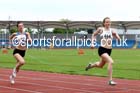 Sophie Preece (Trafford) wins from Georgia Yearby (Leeds City) under-20 womens l400 metres, Northern Senior and Under-20 Champs., Sport City, Manchester. Photo: David T. Hewitson/Sports for All Pics